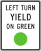 Left Turn Yield On Green Clip Art